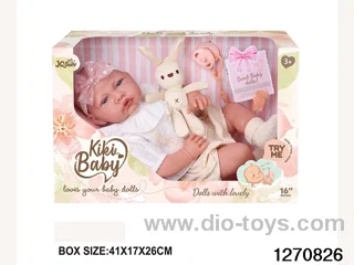 16-inch cotton body doll with power function and 12 vocal track accessories