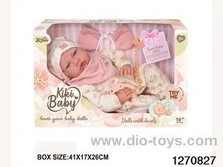 16-inch cotton body doll with power function and 12 vocal track accessories