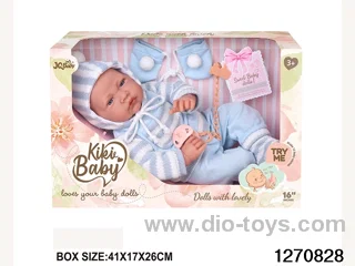 16-inch cotton body doll with power function and 12 vocal track accessories