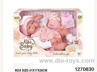 16-inch cotton body doll with power function and 12 vocal track accessories