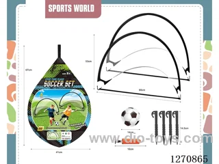 Double-Door Folding Soccer Goal Set