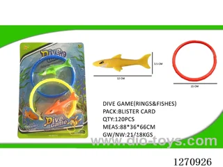 2 diving sharks + 2 diving rings