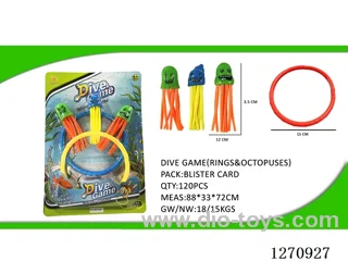 3 diving jellyfish + 2 diving rings