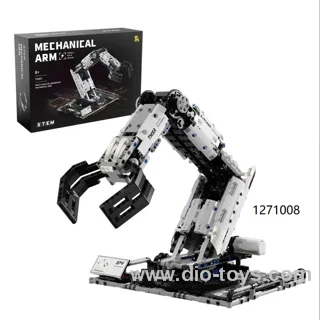 Programming multi-axis collaborative robotic arm building block puzzle toy for boys and girls in color box