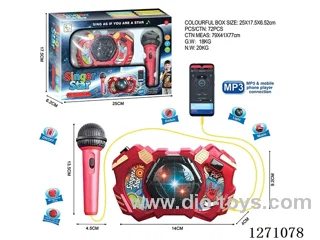 Belt Microphone, Lights, Music, Connects to MP3, Includes Cable