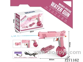 1911 Water Gun Light Electric Drum Version (Lithium Battery Data Cable + 1 Drum + 1 Magazine) (Battery Included)
