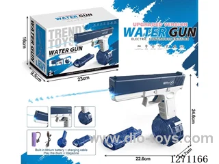 Upgraded Light Version Glock Drum Version Electric Water Gun (with Lithium Battery Data Cable + 1 Drum + 1 Magazine) (Battery Included)