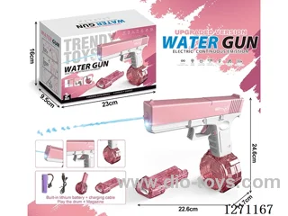 Upgraded Light Version Glock Drum Version Electric Water Gun (with Lithium Battery Data Cable + 1 Drum + 1 Magazine) (Battery Included)