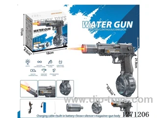 Generation 2 Detachable Flame Version Desert Eagle Full-Stroke Linkage Transparent Gray (Battery Included)