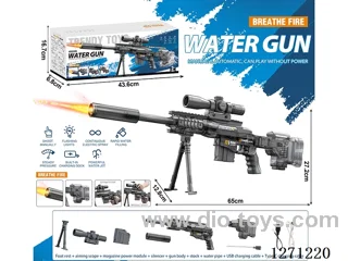 Remington Flame Version MSR Fully Automatic Water Gun Manual/Auto Gray (Battery Included)