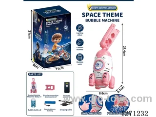 Rocket Propeller Fully Automatic Bubble Machine with 2 Bottles of 50ML Bubble water (Battery Included)
