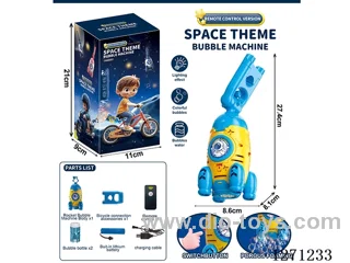 Rocket Propeller Fully Automatic Bubble Machine with 2 Bottles of 50ML Bubble water (Battery Included)