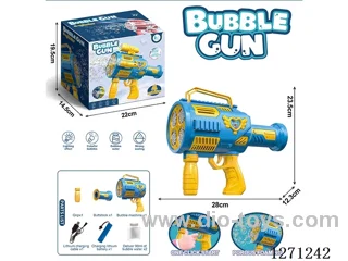 Four-Cylinder Standard Fully Automatic Bubble Machine (90ML Bubble water *2) (Battery Included)