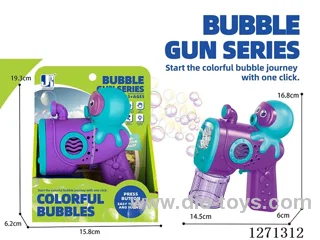 8-Hole Light-Up Octopus Bubble Gun