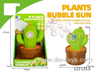Multi-Hole Light-Up Cactus Bubble Machine