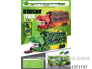 Tyrannosaurus Rex Folding Catapult Track Car (Includes 2 free wheel alloy cars)