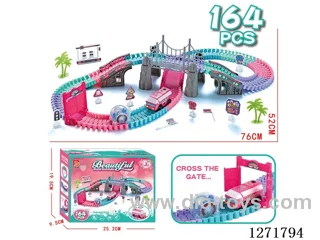 164PCS Electric Track Set