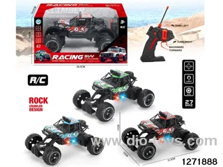 27Mhz 4 ch rc climbing car with light，not include battery