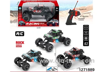 27Mhz 4 ch rc climbing car with light，include battery