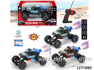 27Mhz 5 ch rc spray climbing car with light，not include battery