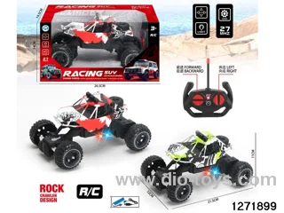 27Mhz 4 ch rc climbing car with light，include battery