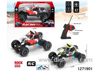 27Mhz 4 ch rc climbing car with light，include battery