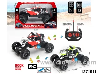27Mhz 4 ch rc climbing car with light，include battery