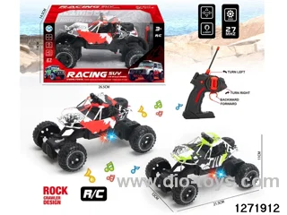 27Mhz 4 ch rc climbing car with light，not include battery