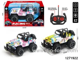 27Mhz 4 ch rc off-road car with light，not include battery