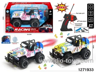 27Mhz 5 ch rc spray off-road car with light，include battery