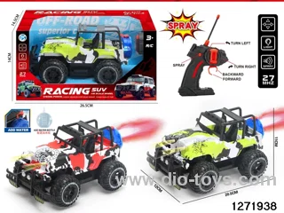 27Mhz 5 ch rc spray off-road car with light，not include battery