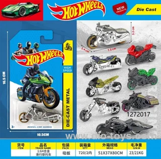 1:64 free wheel metal motor(8 style random mix)