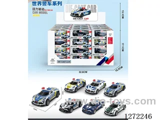 48PCS pull back alloy car (8.1cm)