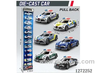 12PCS pull back alloy car (8.1cm)