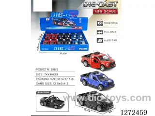 1:36 pull back alloy car 3 colors 12PCS