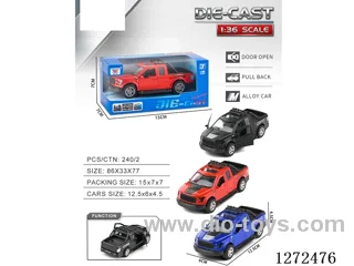 1:36 pull back alloy car 3 colors