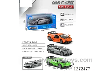 1:36 pull back alloy car 3 colors