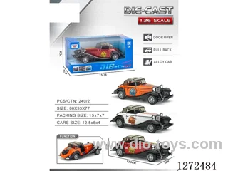 1:36 pull back alloy car 3 colors
