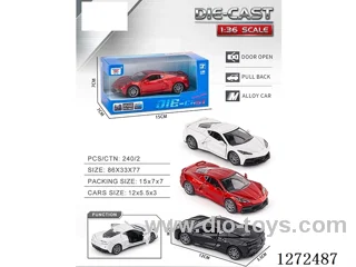 1:36 pull back alloy car 3 colors