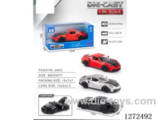1:36 pull back alloy car 3 colors
