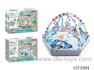Baby Cartoon Multi-Functional Kitten Playpen Mat (Hexagonal 4-in-1)