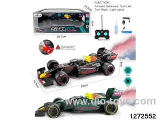 rc spray formula car，include battery，2 colors
