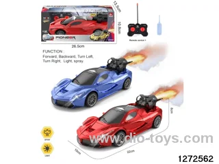 1:18 5 ch rc spray car with light，include battery