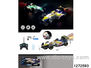 40Mhz rc spray formula car with light，include battery