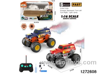 40Mhz 5 ch rc spray climbing car，include battery