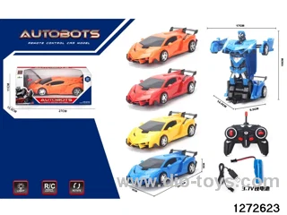 40Mhz 1:18 6 ch rc transformable car,include battery