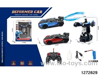 40Mhz 1:18 6 ch rc spray transformable car，include battery