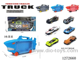 Shark Free Wheel Car + 4 Free Wheel Alloy cars