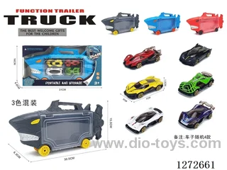 Shark Free Wheel Car + 4 Free Wheel Alloy cars