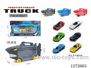 Shark Free Wheel Car + 4 Free Wheel Alloy cars